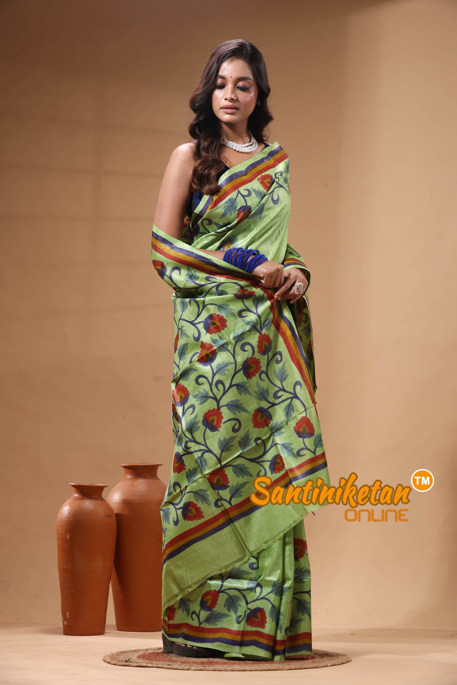 Pure Tussar Hand Painted Saree SN2630329