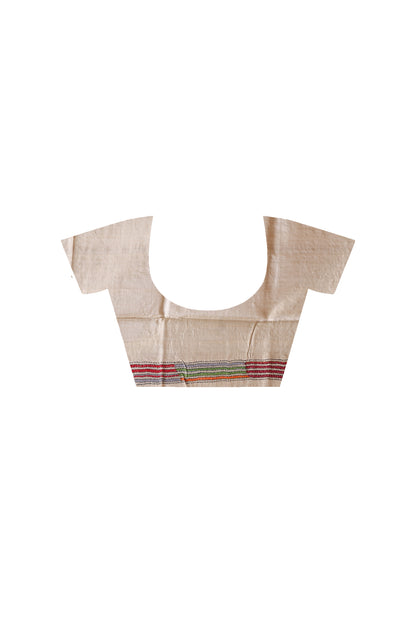 Pure Gachi Tussar Kantha Stitch Saree SN2630643