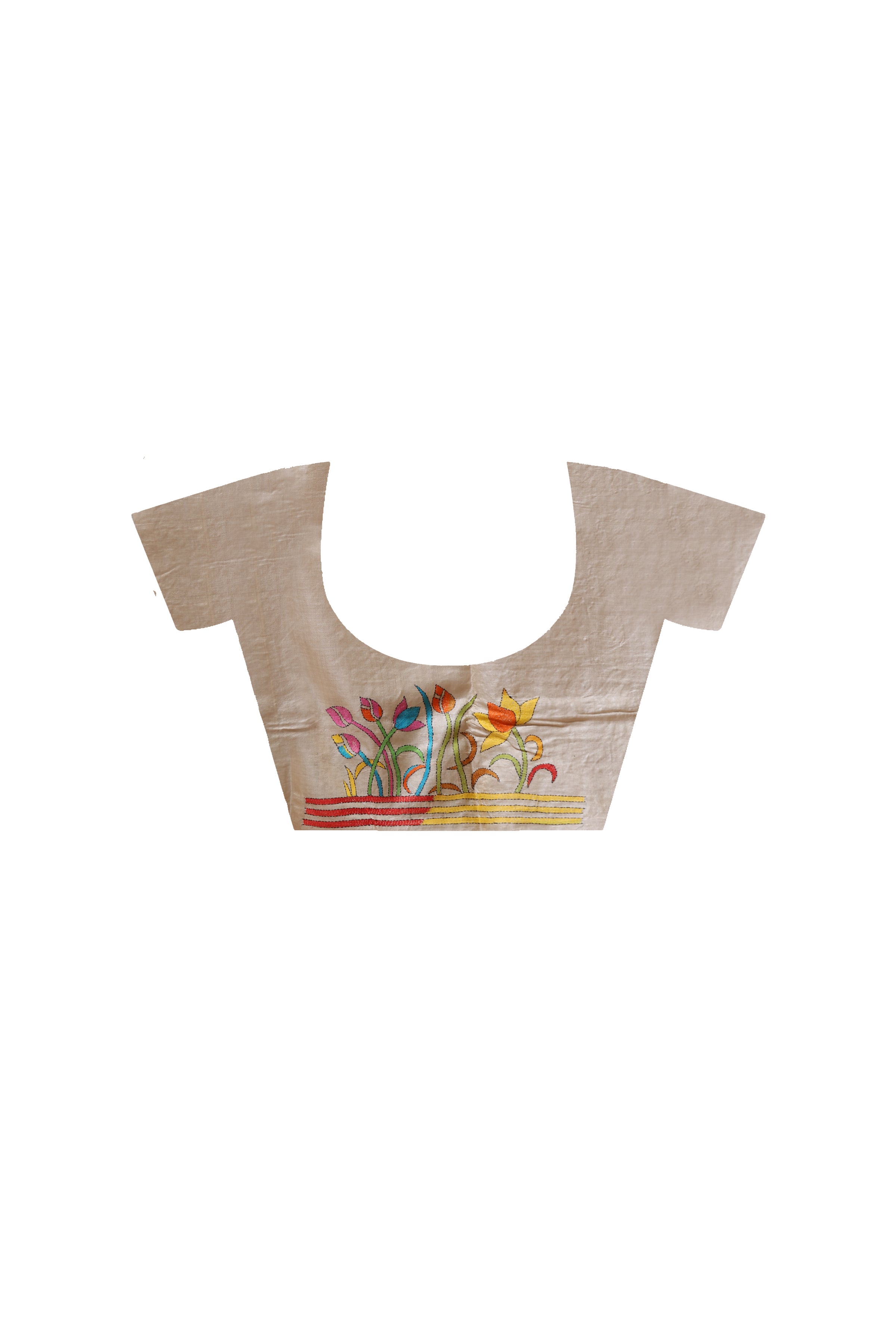 Pure Gachi Tussar Kantha Stitch Saree SN2630747