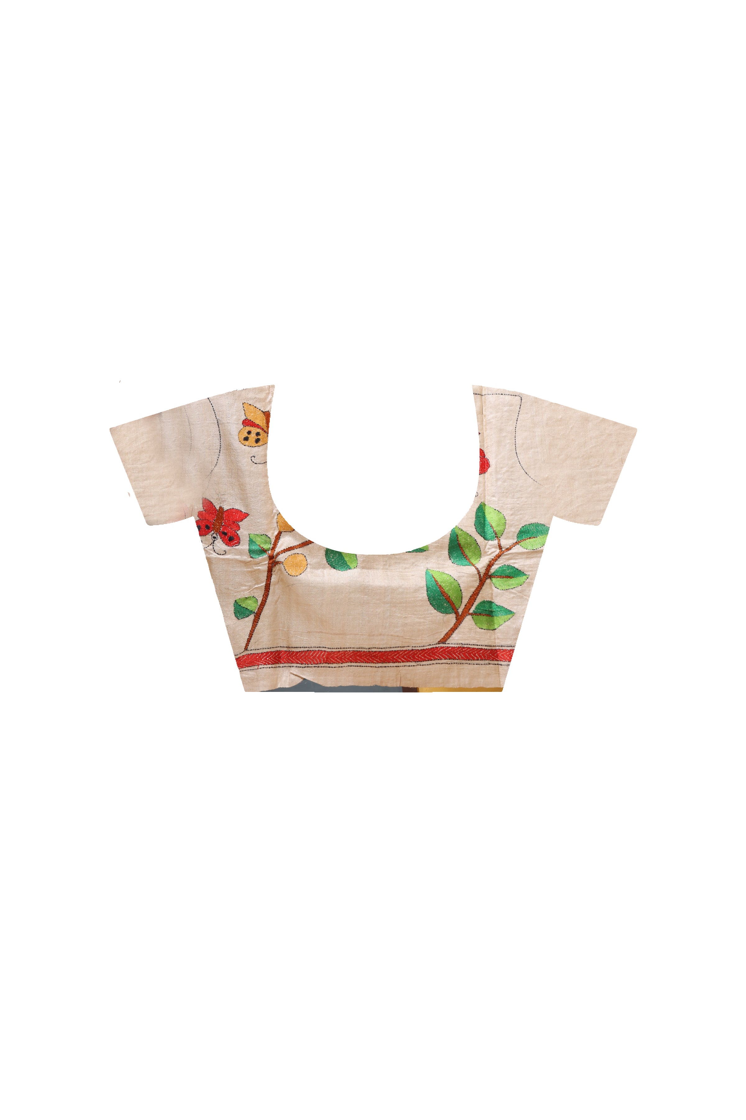 Pure Gachi Tussar Kantha Stitch Saree SN2630783