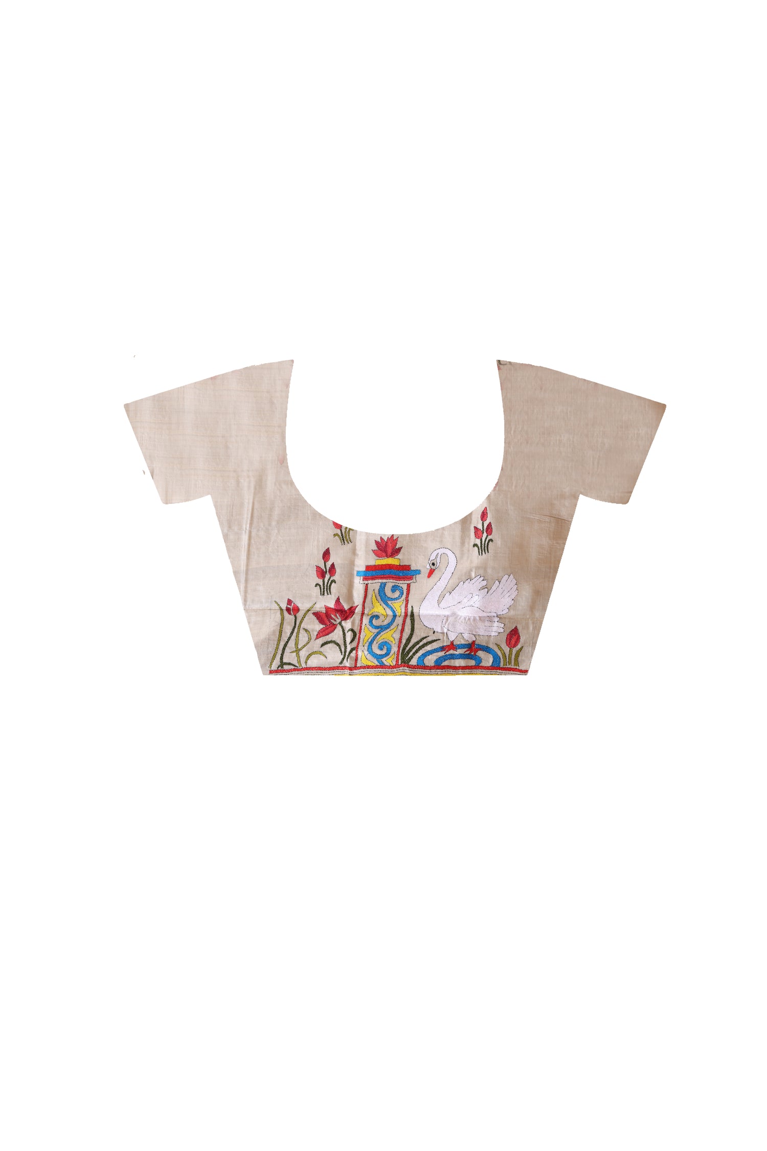 Pure Gachi Tussar Kantha Stitch Saree SN2630848