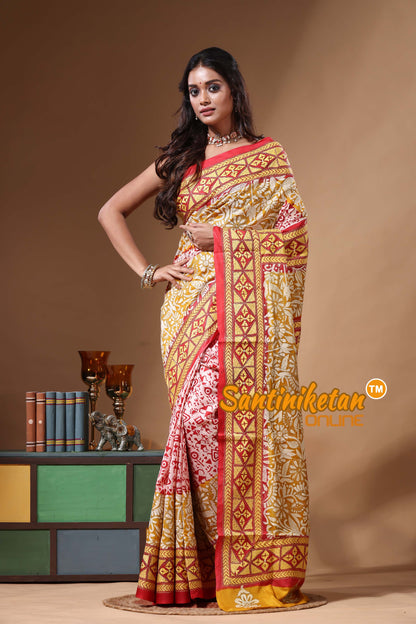 Pure Bangalore Silk Kantha Stitch Saree SN2630937