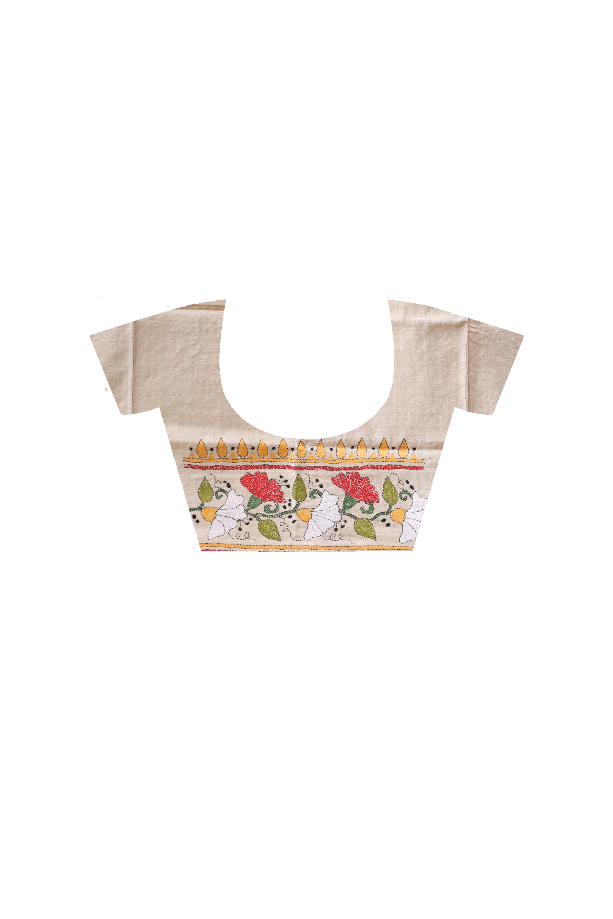 Pure Gachi Tussar Kantha Stitch Saree SN2631165