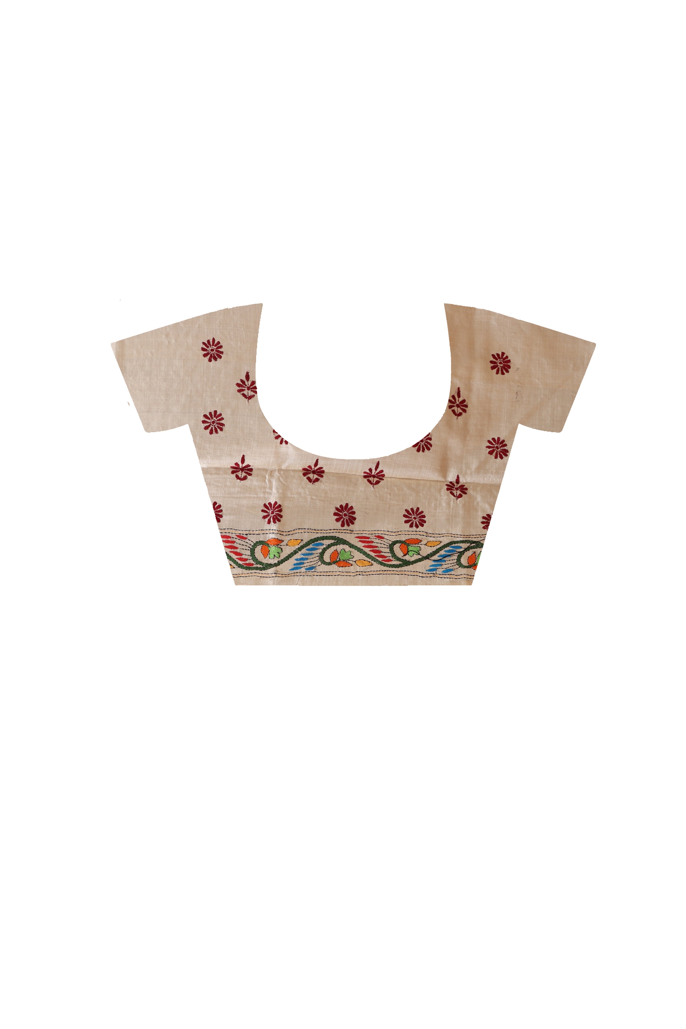 Pure Gachi Tussar Kantha Stitch Saree SN2631310