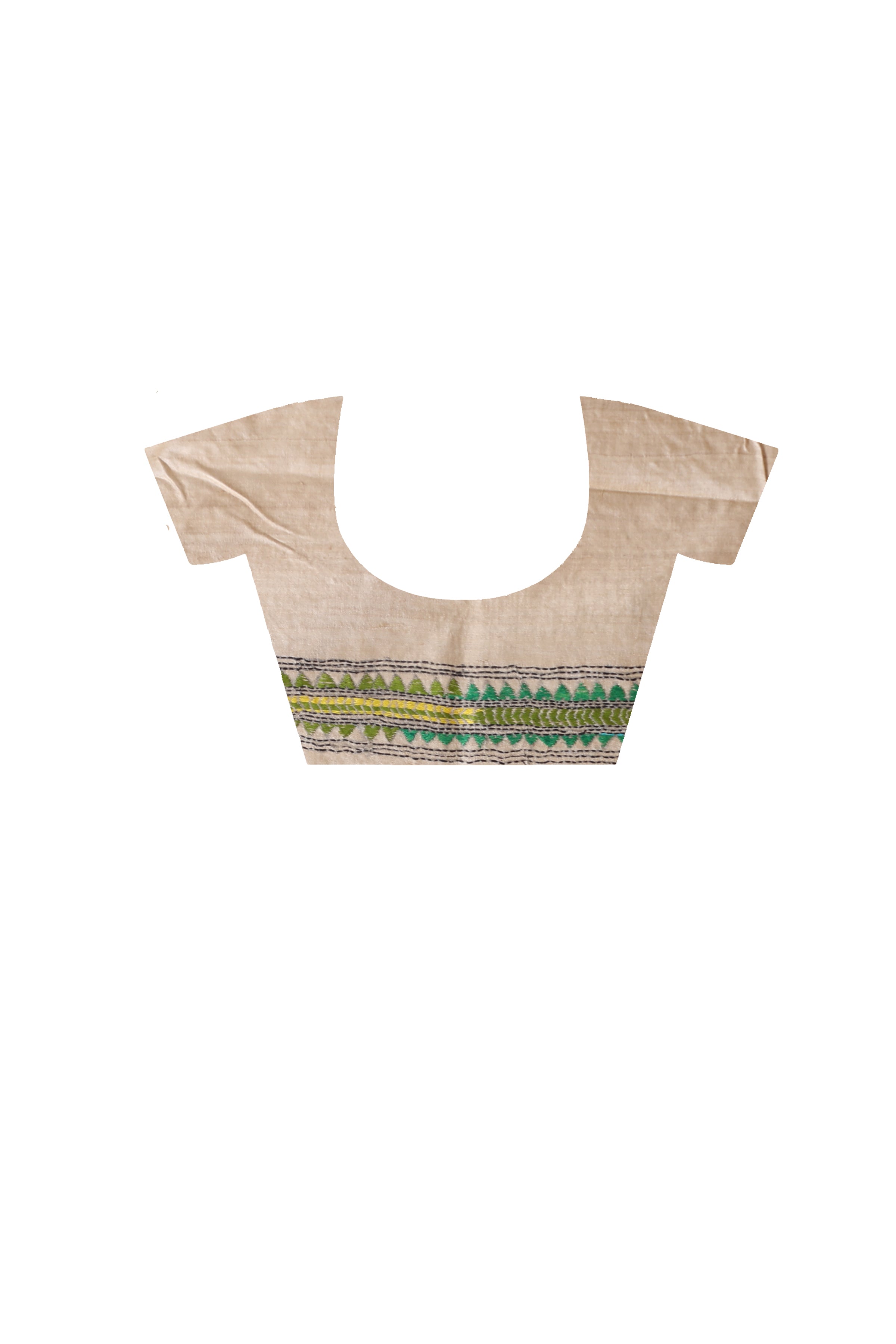 Pure Gachi Tussar Kantha Stitch Saree SN2631424