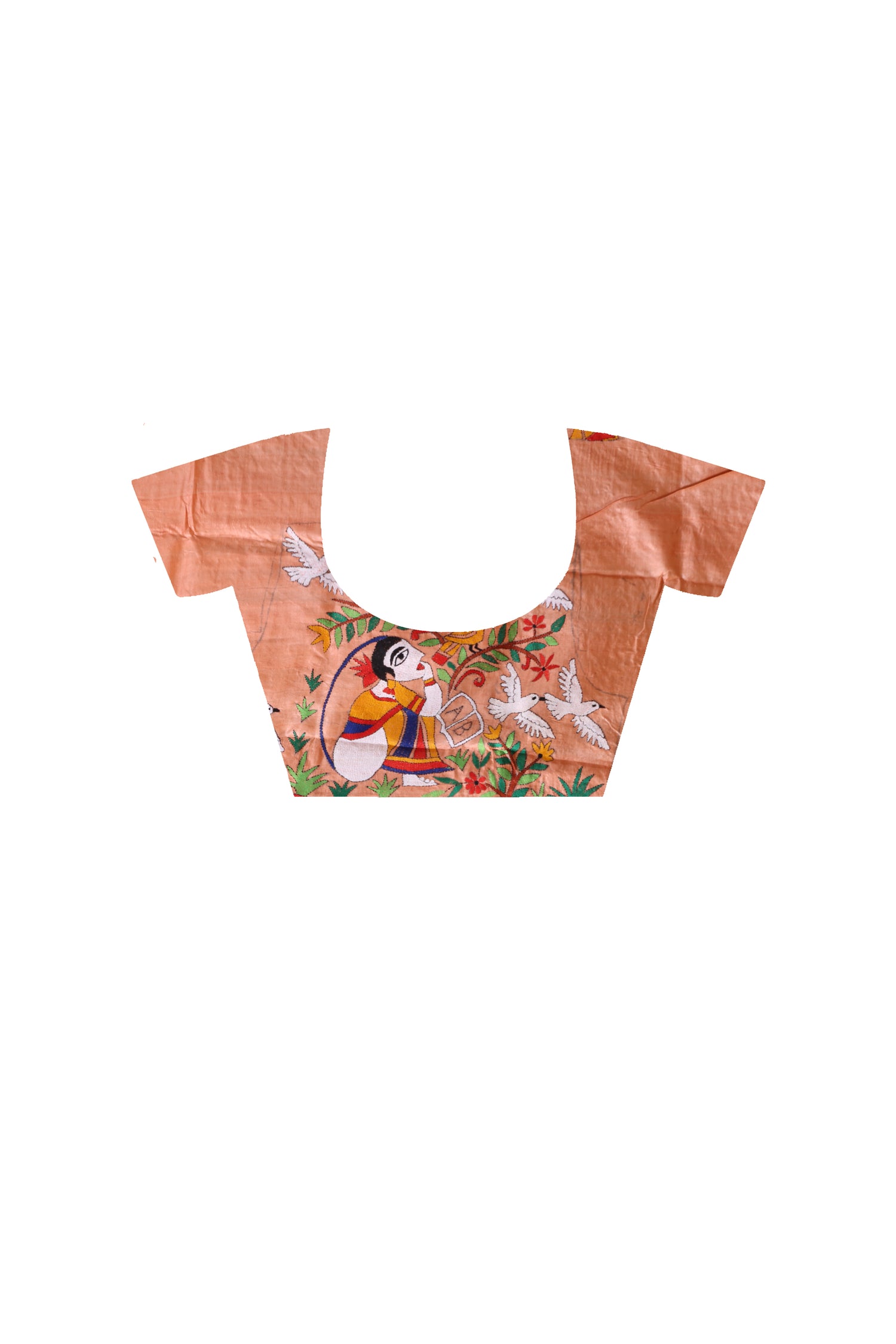 Dye Pure Gachi Tussar Kantha Stitch Saree SN2631607