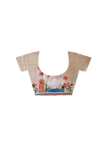 Pure Gachi Tussar Kantha Stitch Saree SN2631631