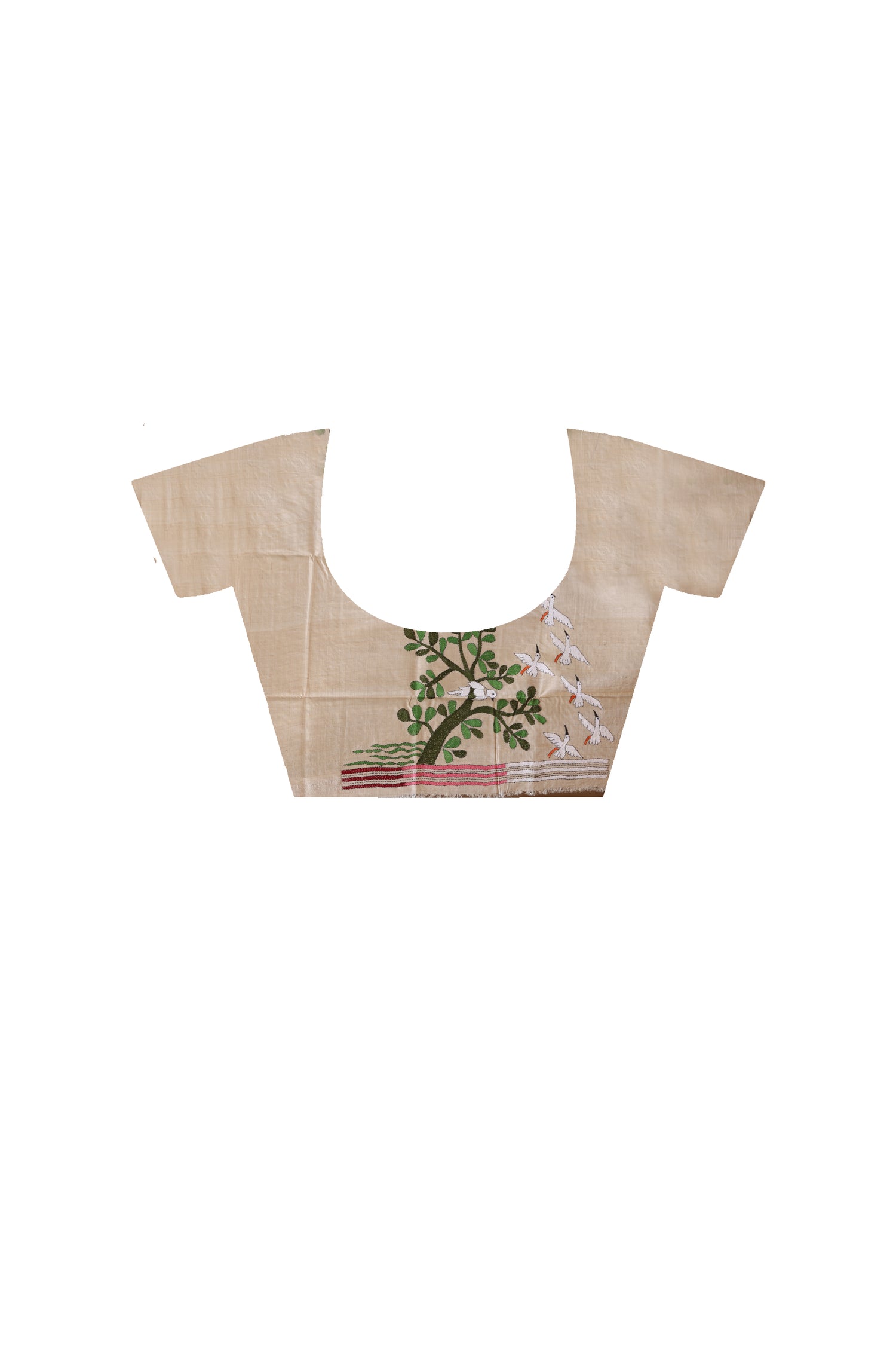 Pure Gachi Tussar Kantha Stitch Saree SN2631692