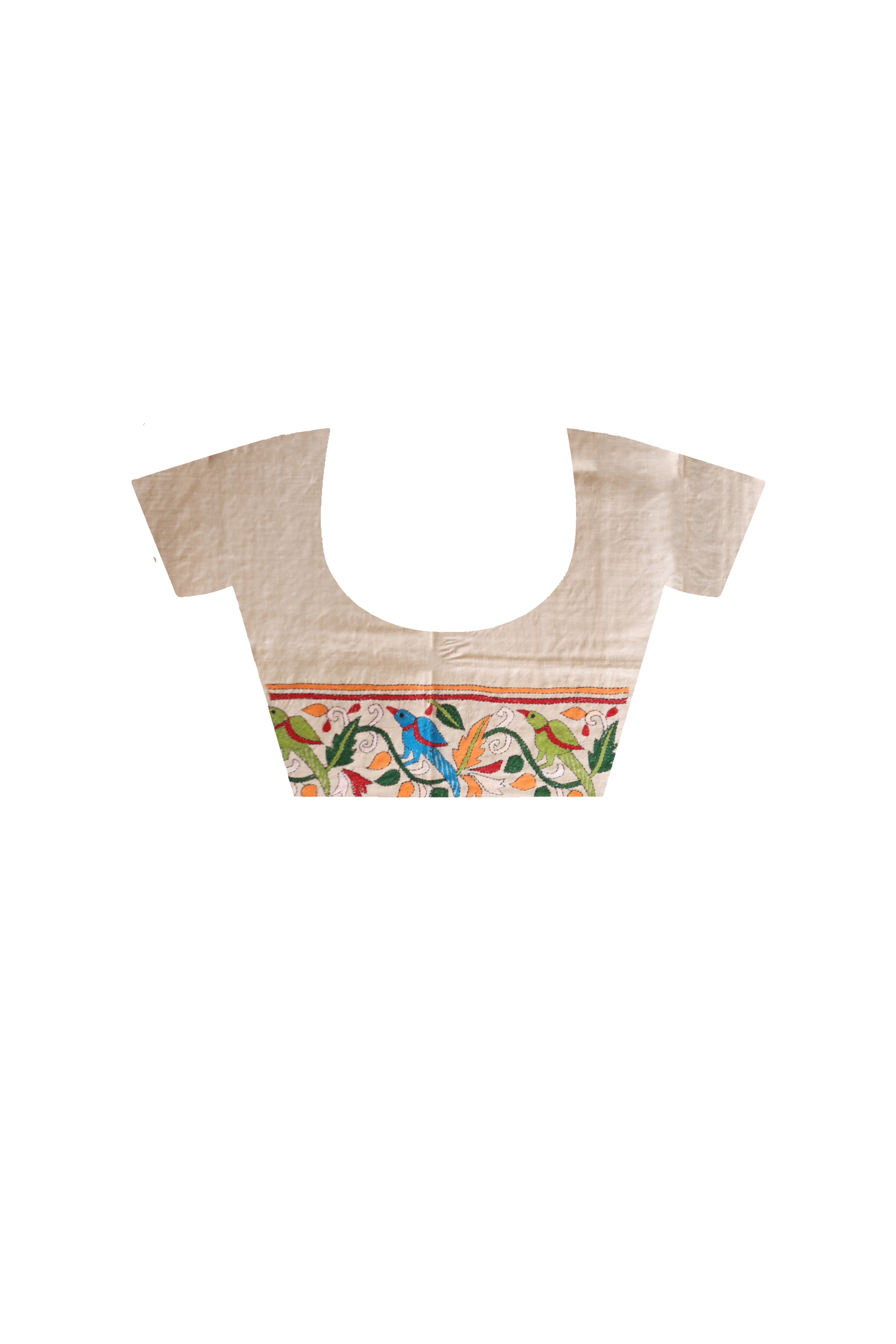Pure Gachi Tussar Kantha Stitch Saree SN2631734