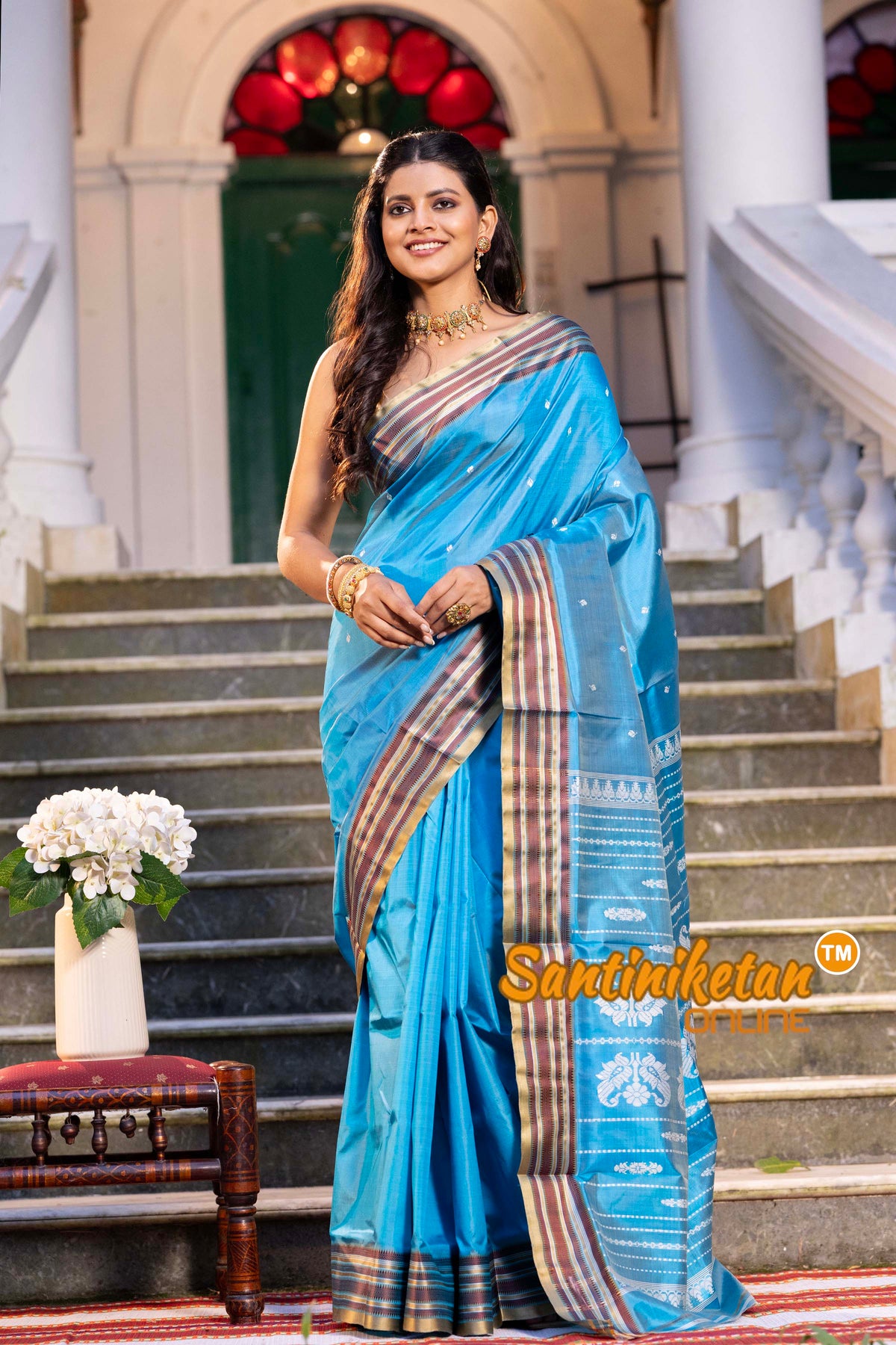Blue Soft Color Garad Saree SN2631782