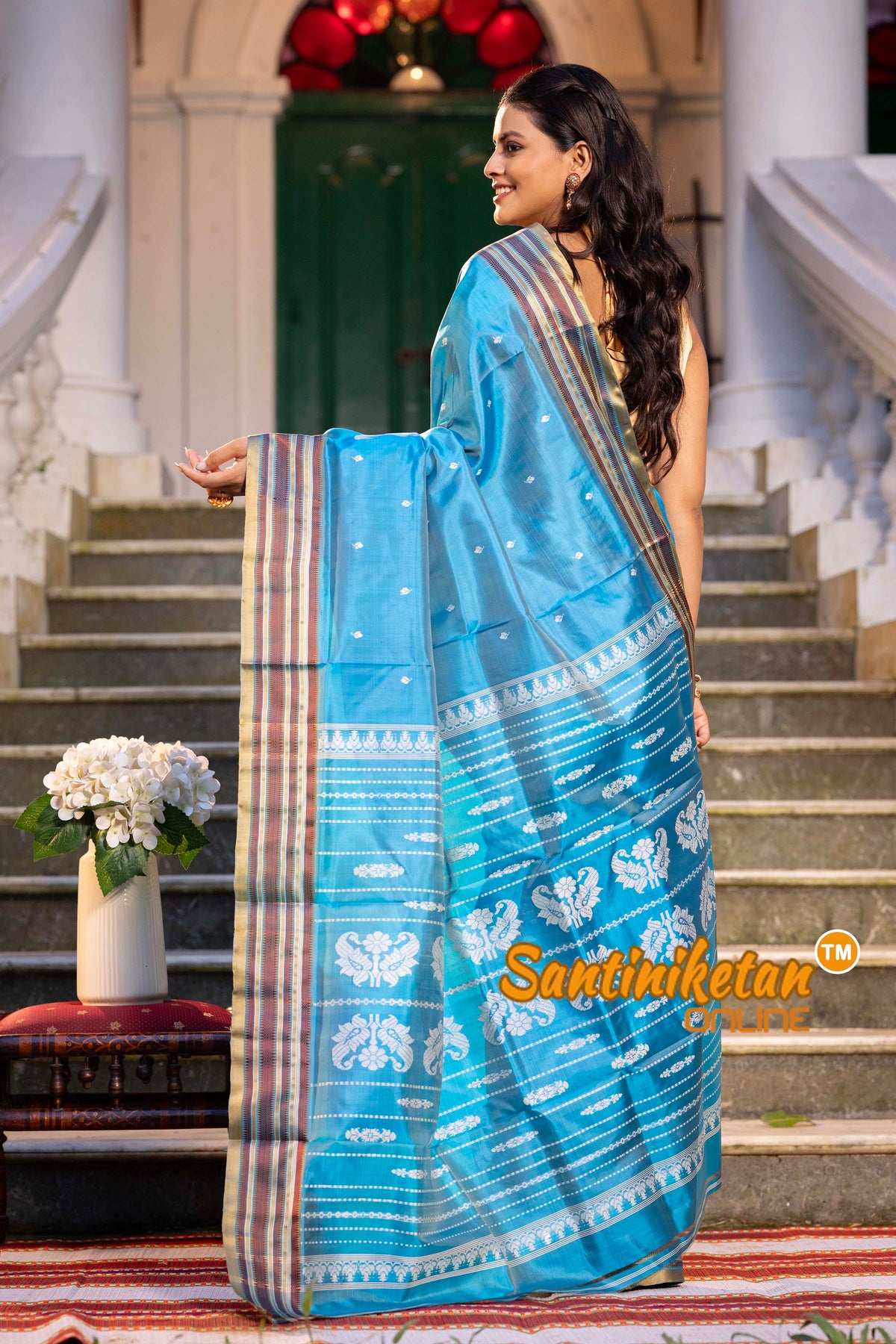 Blue Soft Color Garad Saree SN2631782