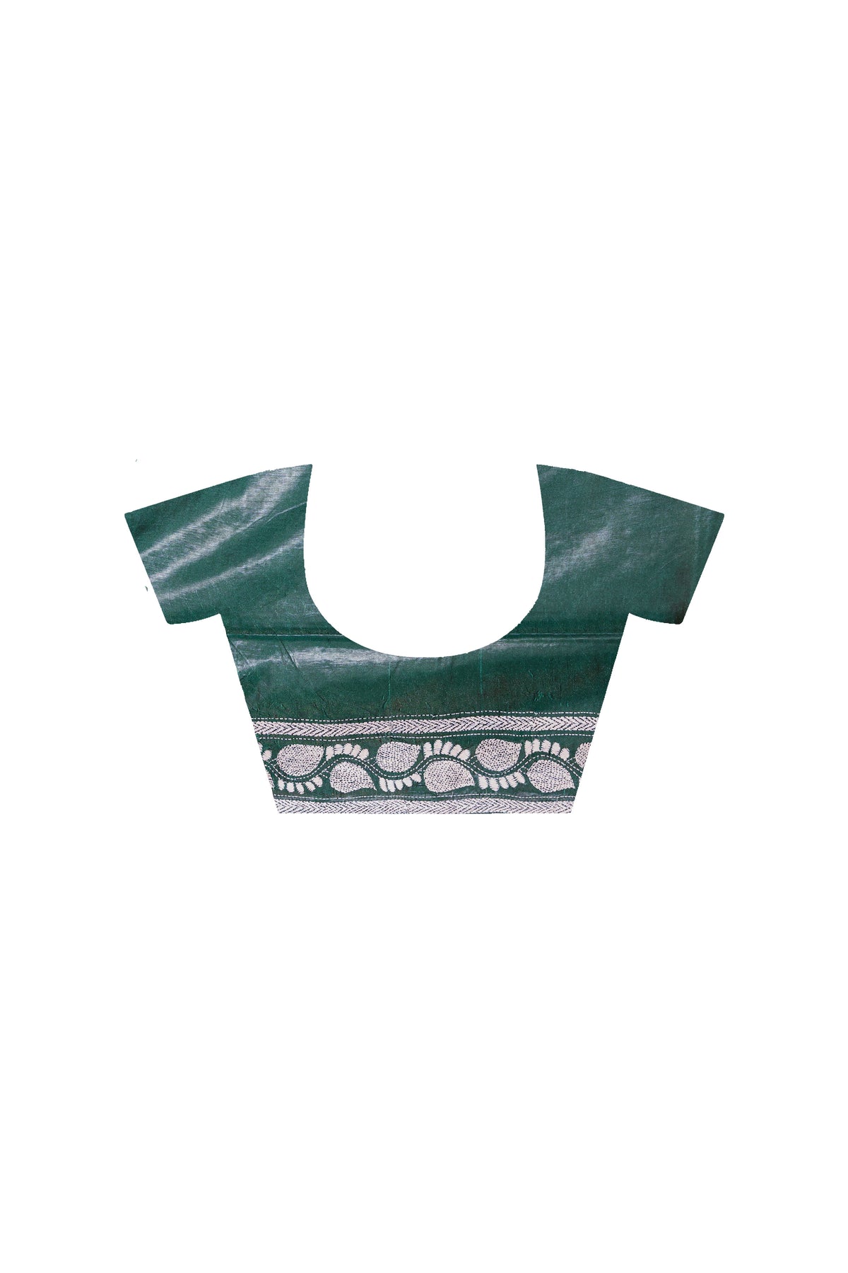 Green Bangalore Silk Kantha Stitch Saree SN2631887