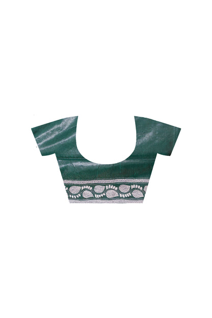 Green Bangalore Silk Kantha Stitch Saree SN2631887