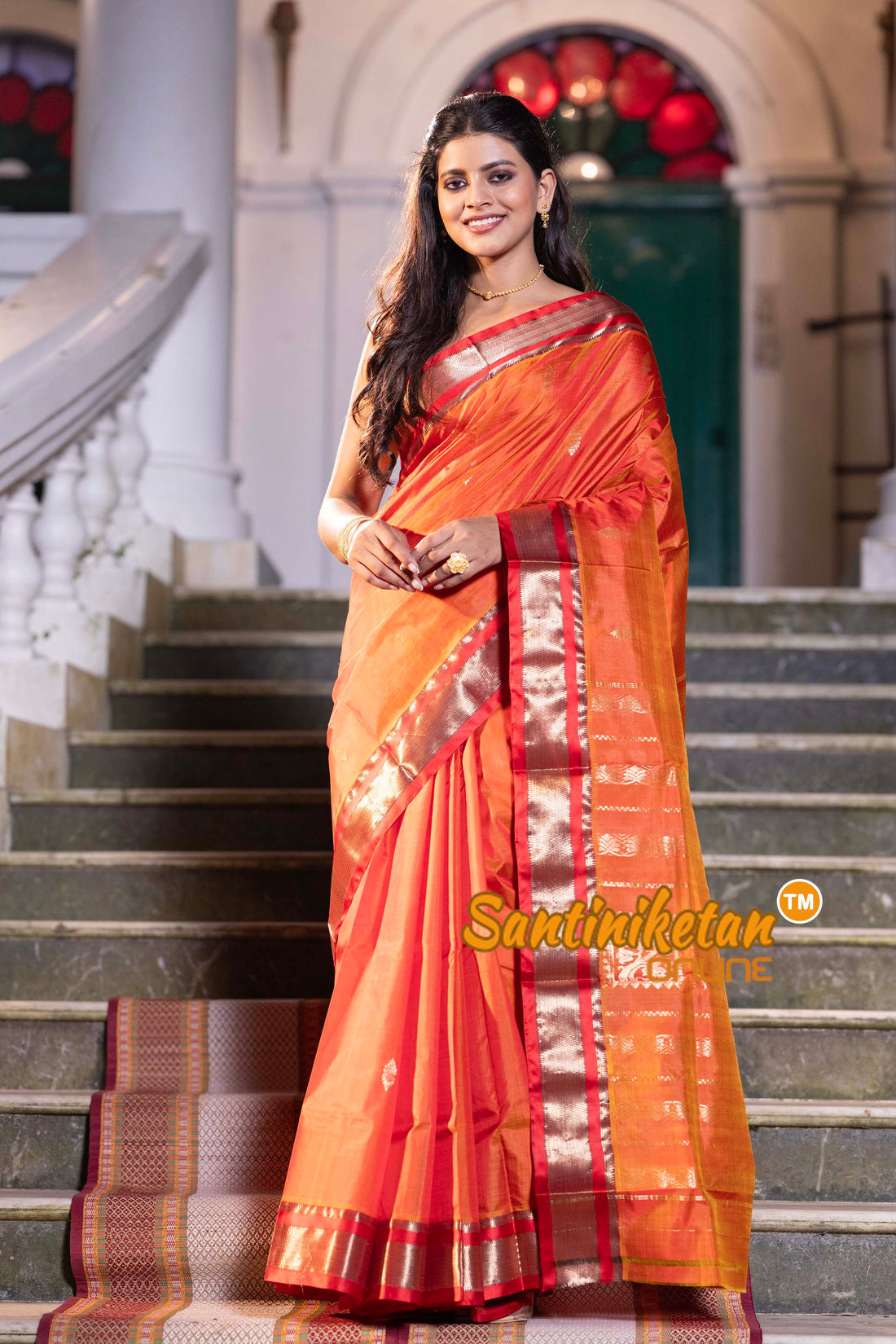 Kanjivaram Design Garad Silk Saree with Blouse SN2631915