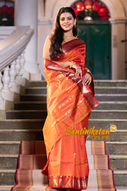 Kanjivaram Design Garad Silk Saree with Blouse SN2631915