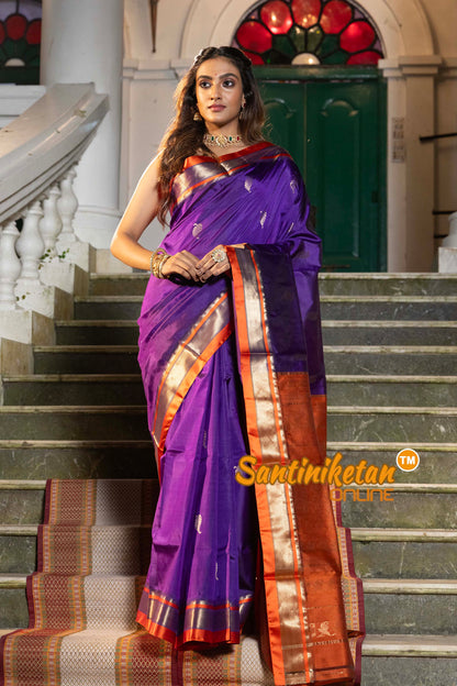 Kanjivaram Design Garad Silk Saree with Blouse SN2631958