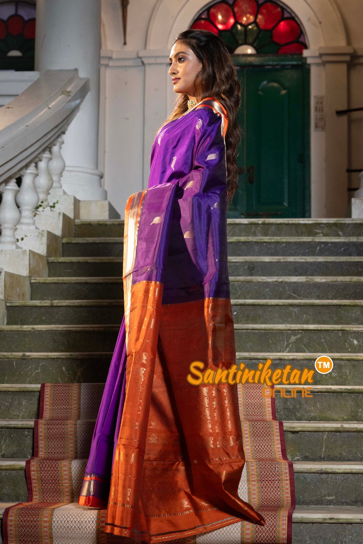 Kanjivaram Design Garad Silk Saree with Blouse SN2631958