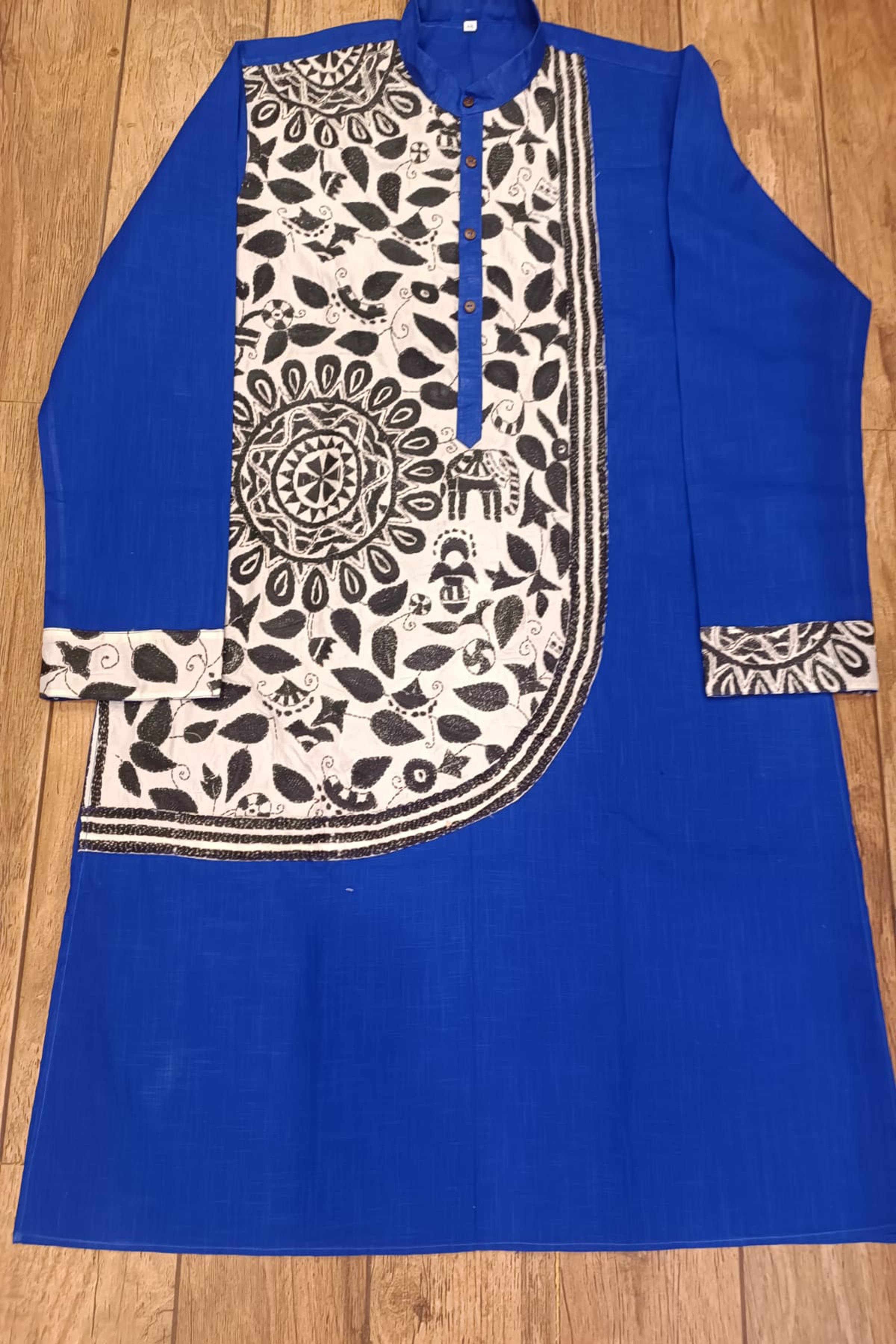 Cotton Kantha Stitch (Hand Embroidery) Panjabi