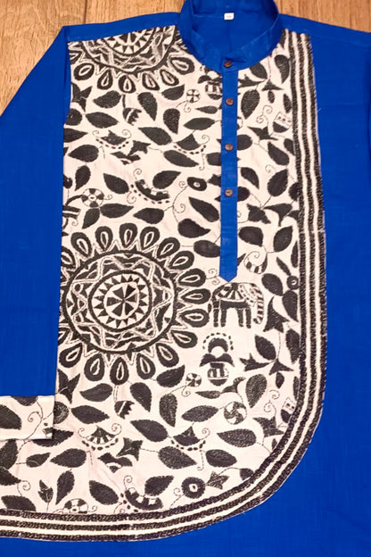 Cotton Kantha Stitch (Hand Embroidery) Panjabi