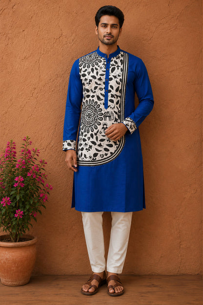 Cotton Kantha Stitch (Hand Embroidery) Panjabi