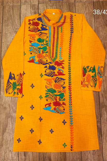 Cotton Kantha Stitch (Hand Embroidery) Panjabi