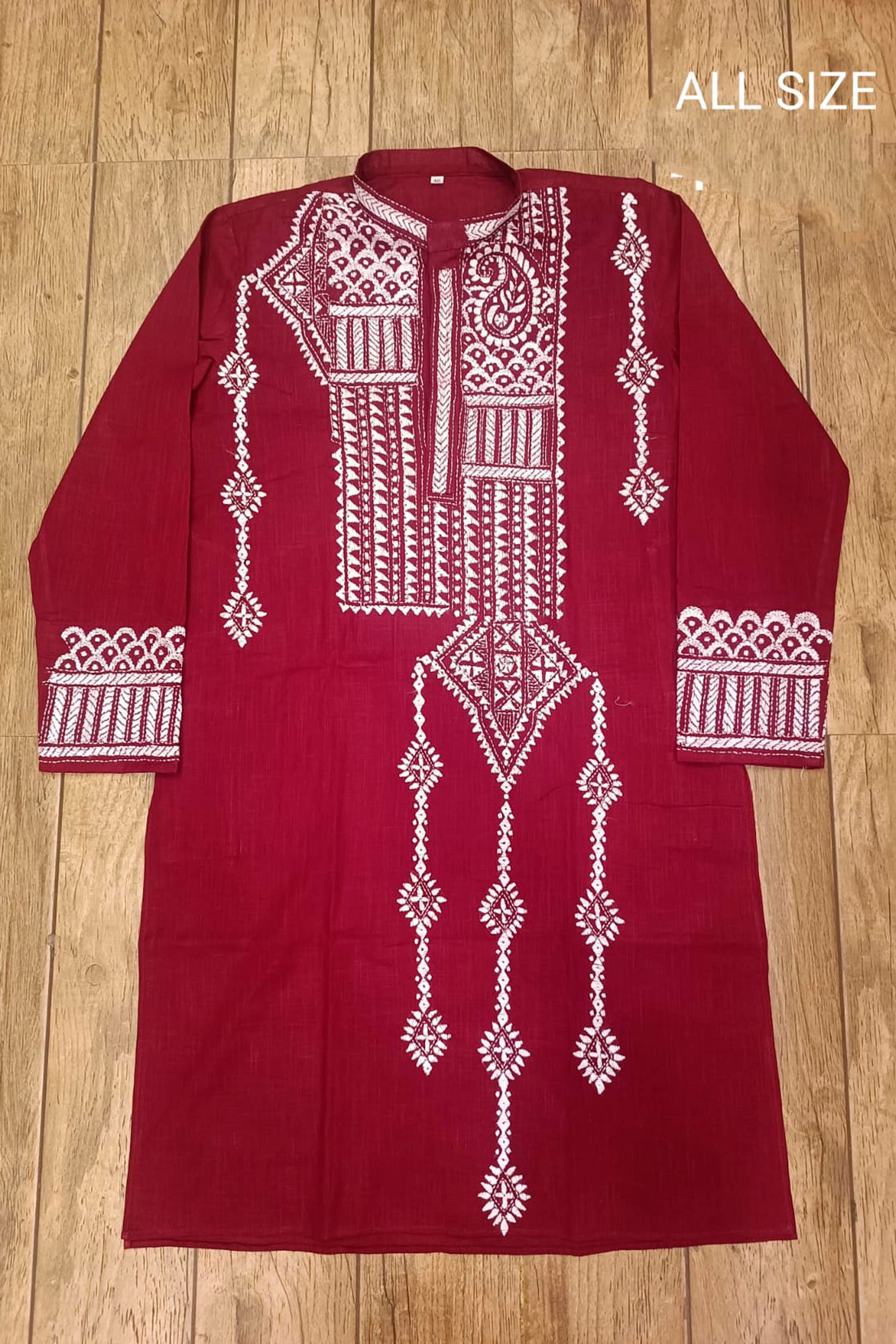 Cotton Kantha Stitch (Hand Embroidery) Panjabi