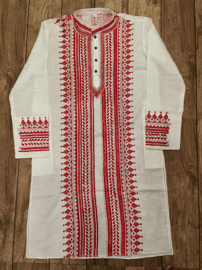 Cotton Kantha Stitch (Hand Embroidery) Panjabi