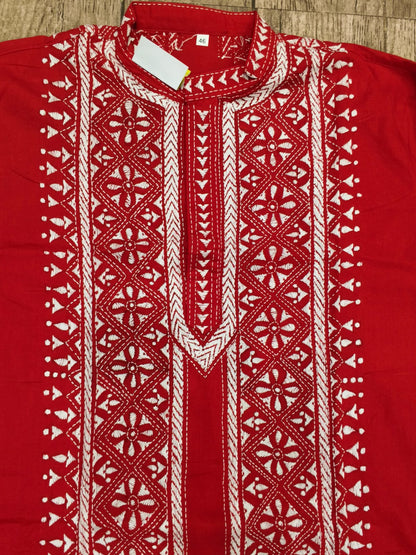 Cotton Kantha Stitch (Hand Embroidery) Panjabi