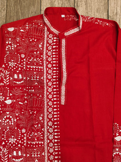 Cotton Kantha Stitch (Hand Embroidery) Panjabi