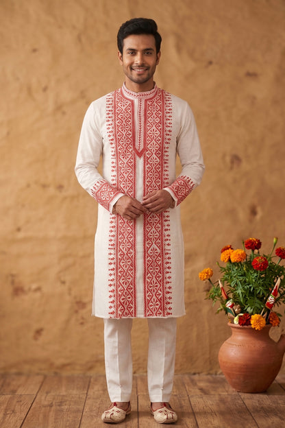 Cotton Kantha Stitch (Hand Embroidery) Panjabi