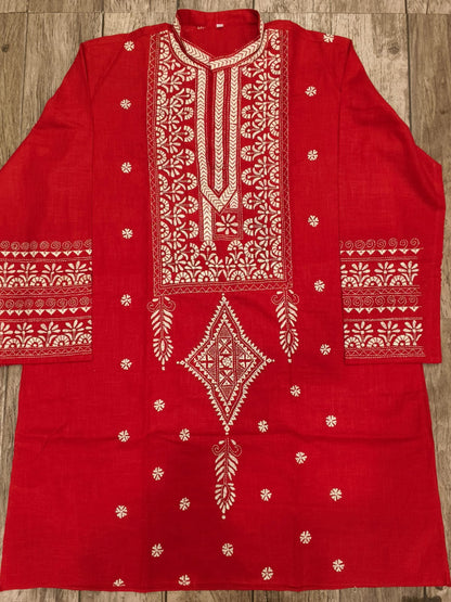 Cotton Kantha Stitch (Hand Embroidery) Panjabi