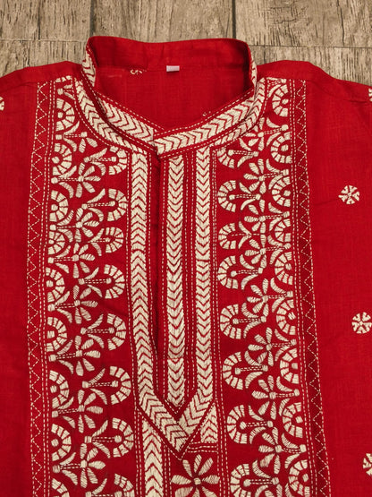 Cotton Kantha Stitch (Hand Embroidery) Panjabi