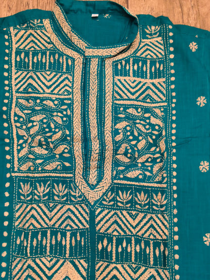 Cotton Kantha Stitch (Hand Embroidery) Panjabi