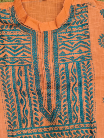 Cotton Kantha Stitch (Hand Embroidery) Panjabi