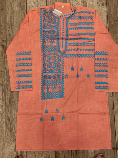 Cotton Kantha Stitch (Hand Embroidery) Panjabi