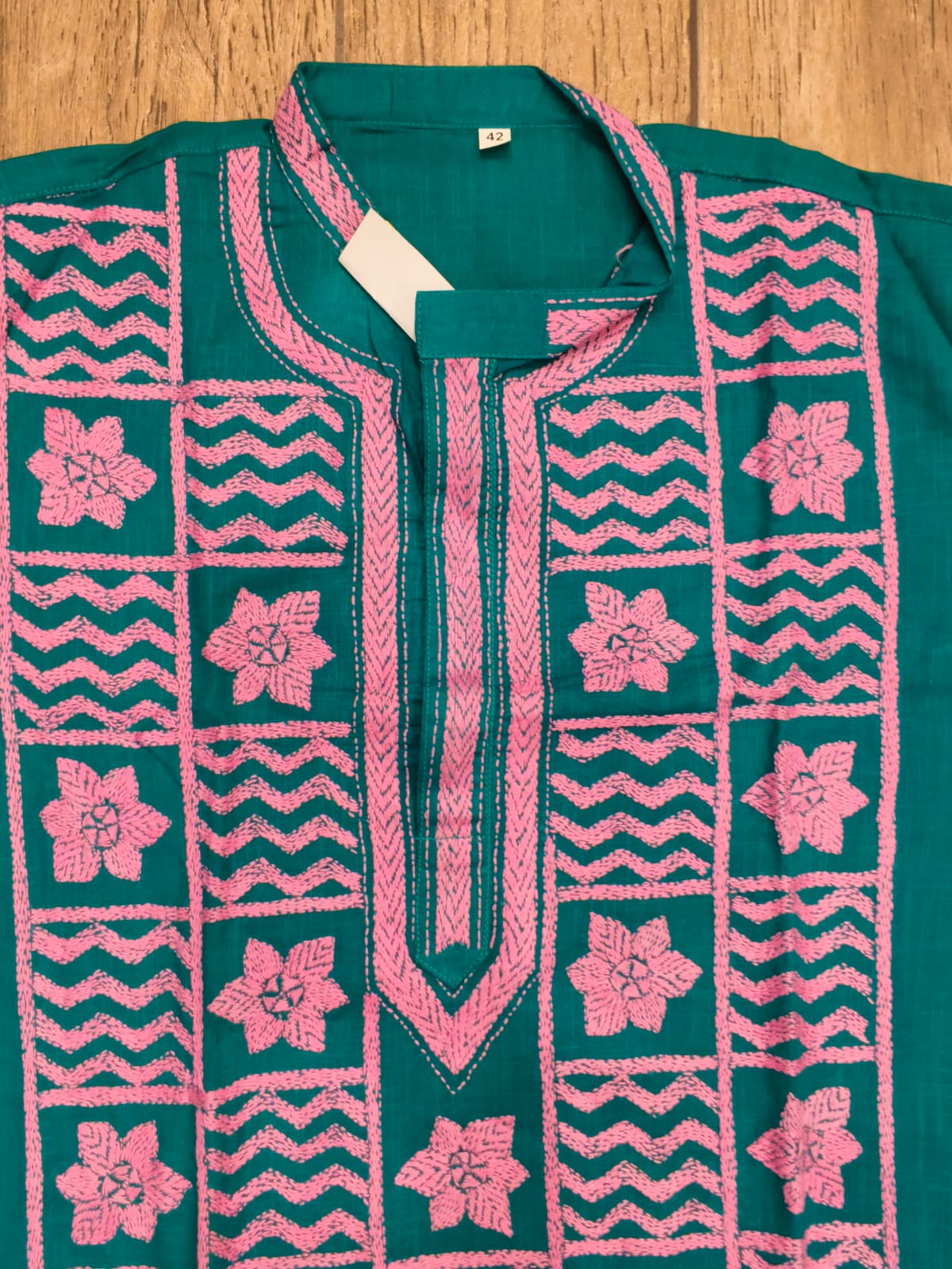Cotton Kantha Stitch (Hand Embroidery) Panjabi