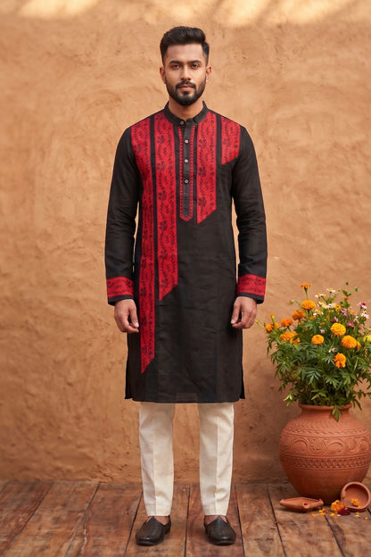 Cotton Kantha Stitch (Hand Embroidery) Panjabi