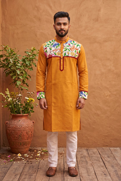 Cotton Kantha Stitch (Hand Embroidery) Panjabi