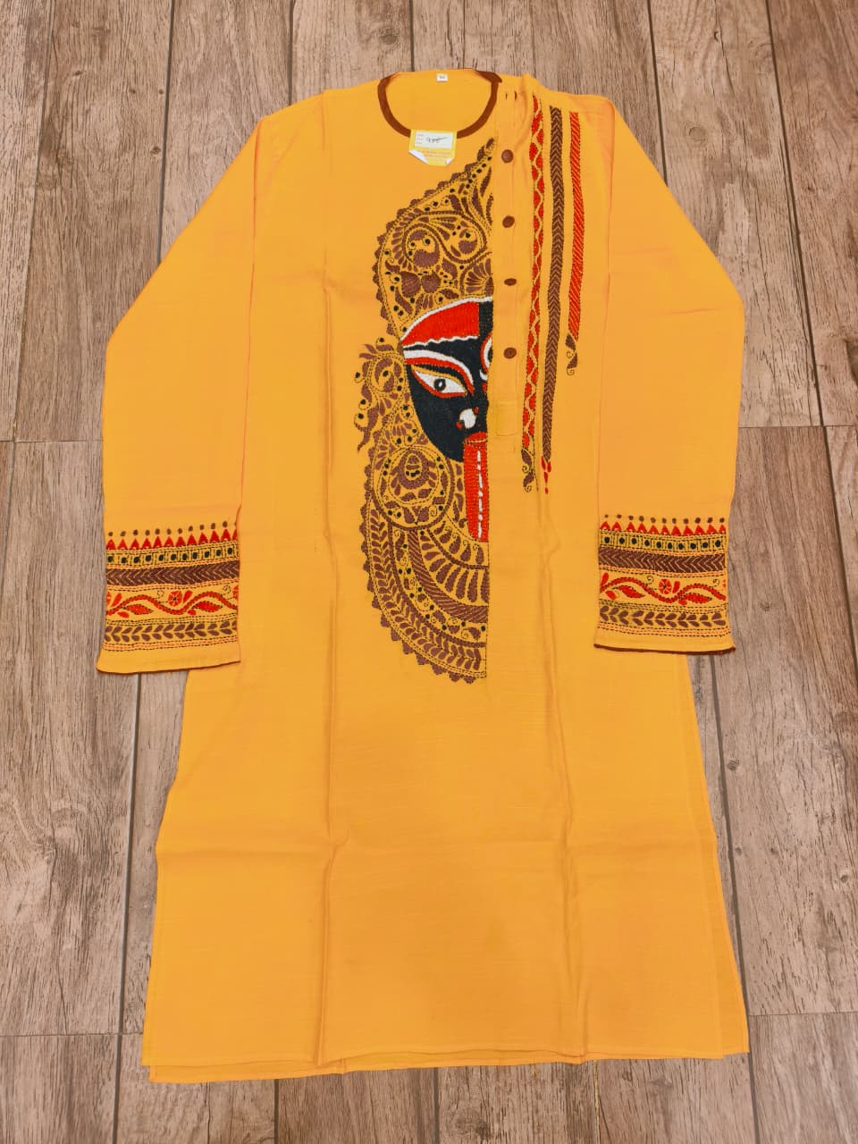Rani Color Cotton Kantha Stitch (Hand Embroidery) Panjabi KP26429