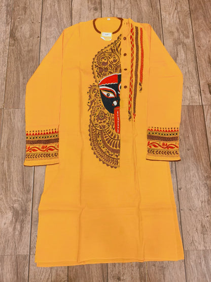 Rani Color Cotton Kantha Stitch (Hand Embroidery) Panjabi KP26429