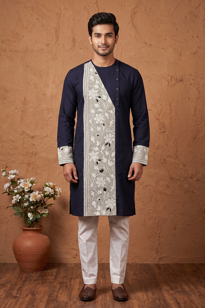 Cotton Kantha Stitch Patch Panjabi SN2023WPCK96