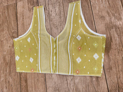 Alpine Sleeveless Rasham Jamdani Blouse SN26WP097