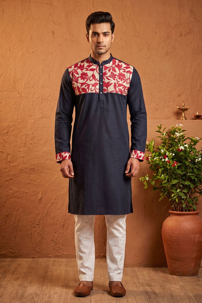 Cotton Kantha Stitch Patch Panjabi SN2023WPCK99