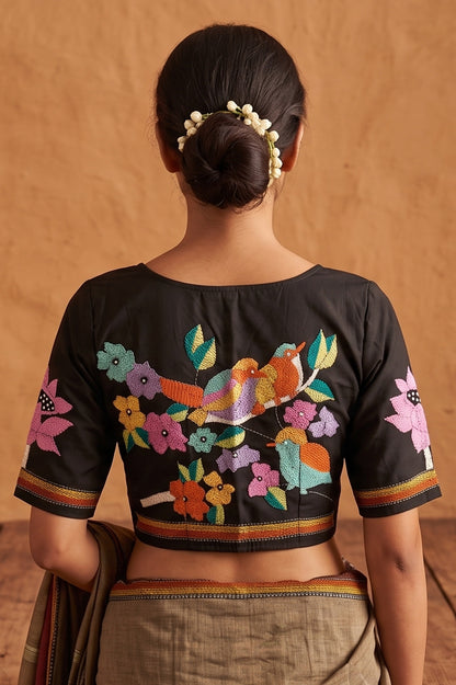 Kantha Stitch Blouse SN2023WP011