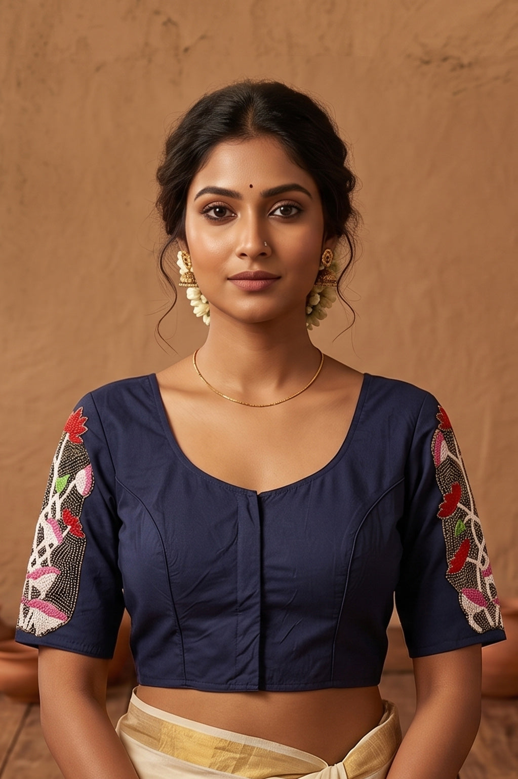 Kantha Stitch Blouse SN2023WP018