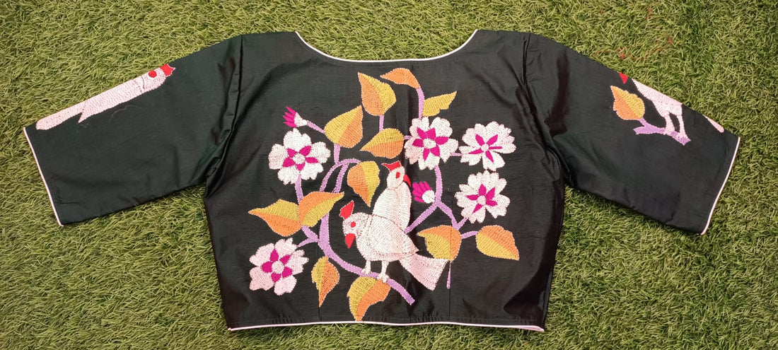 Kantha Stitch Blouse SN2023WP021