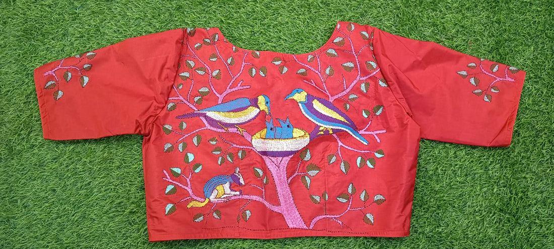 Kantha Stitch Blouse SN2023WP025