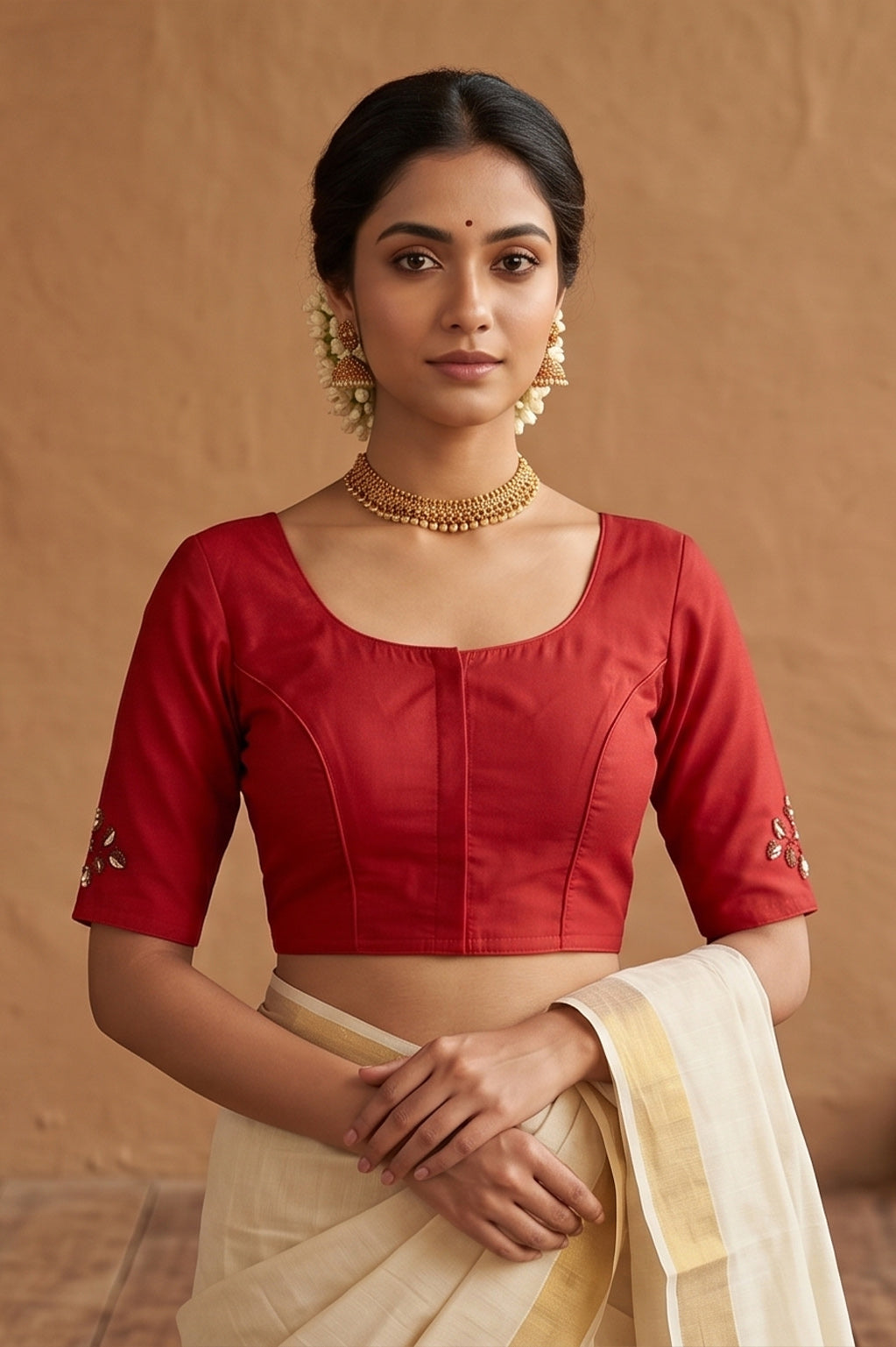 Kantha Stitch Blouse SN2023WP025