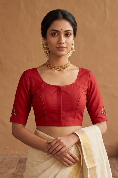 Kantha Stitch Blouse SN2023WP025