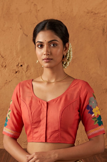 Kantha Stitch Blouse SN2023WP026